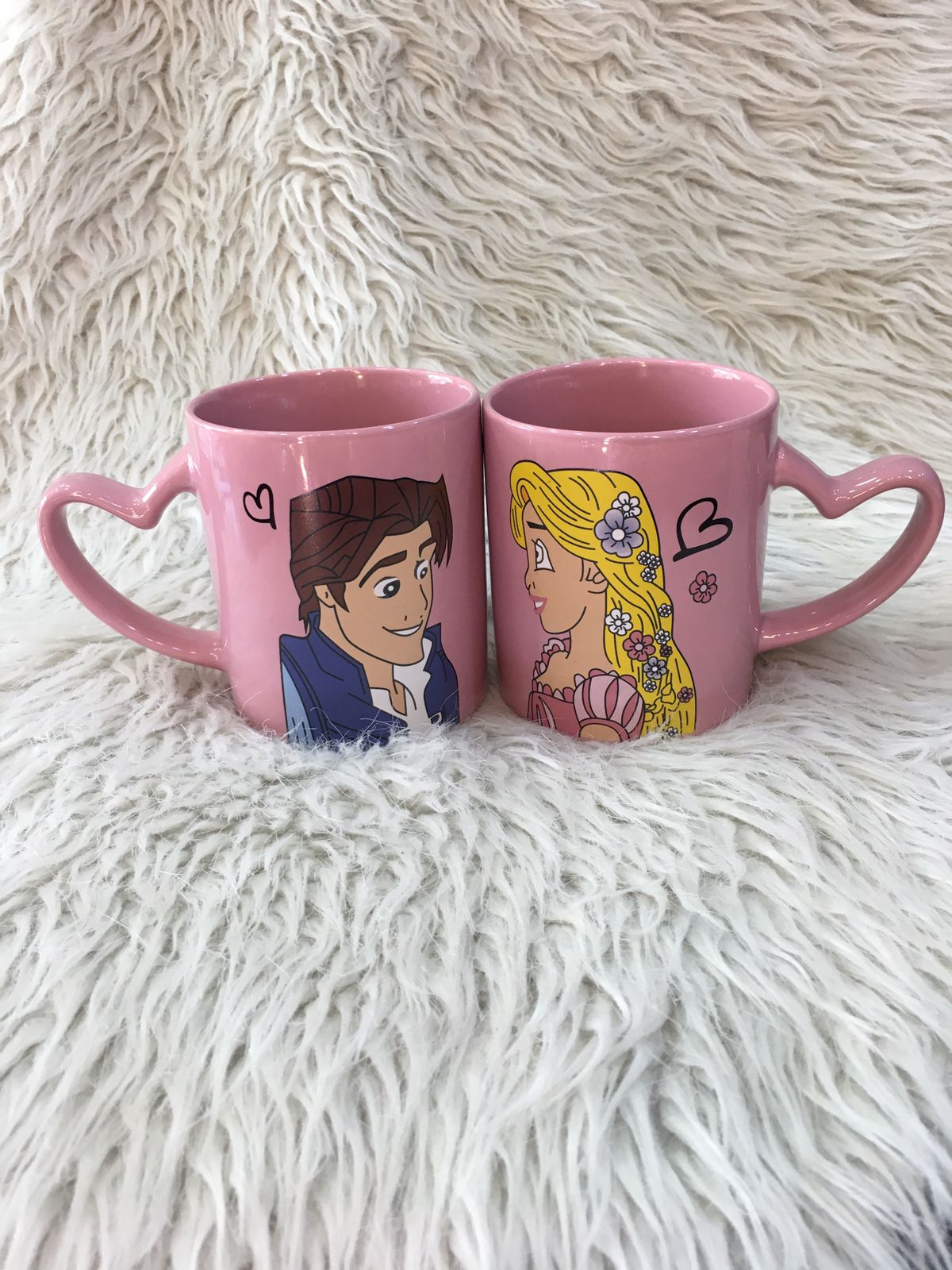 Rapunzel & Flynn Pink Mug Set