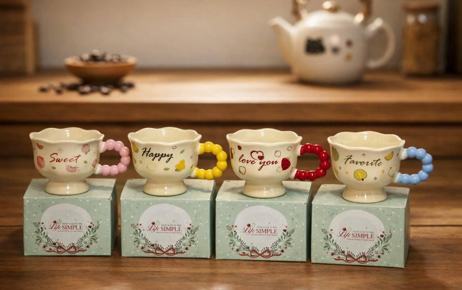 Sweet/Happy/Love You Boxed Mugs